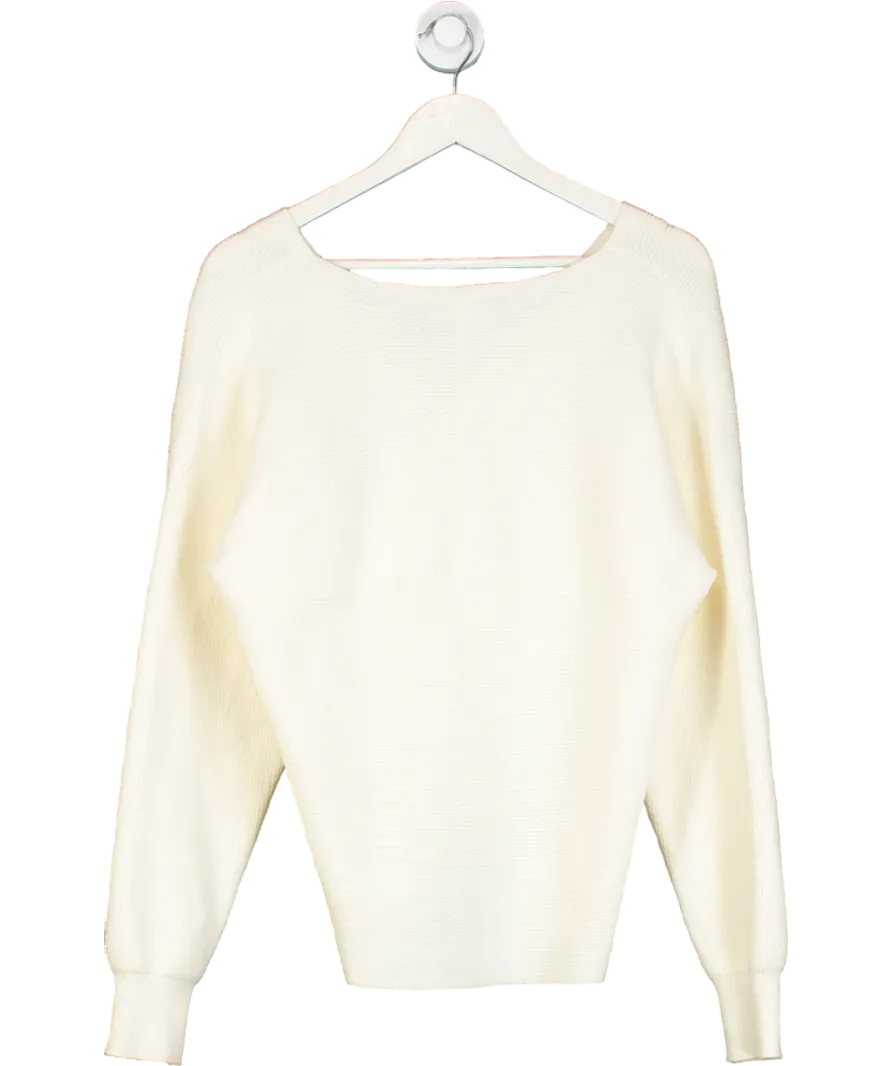 Jovonna London Cream Anita Crossover Jumper UK S/M