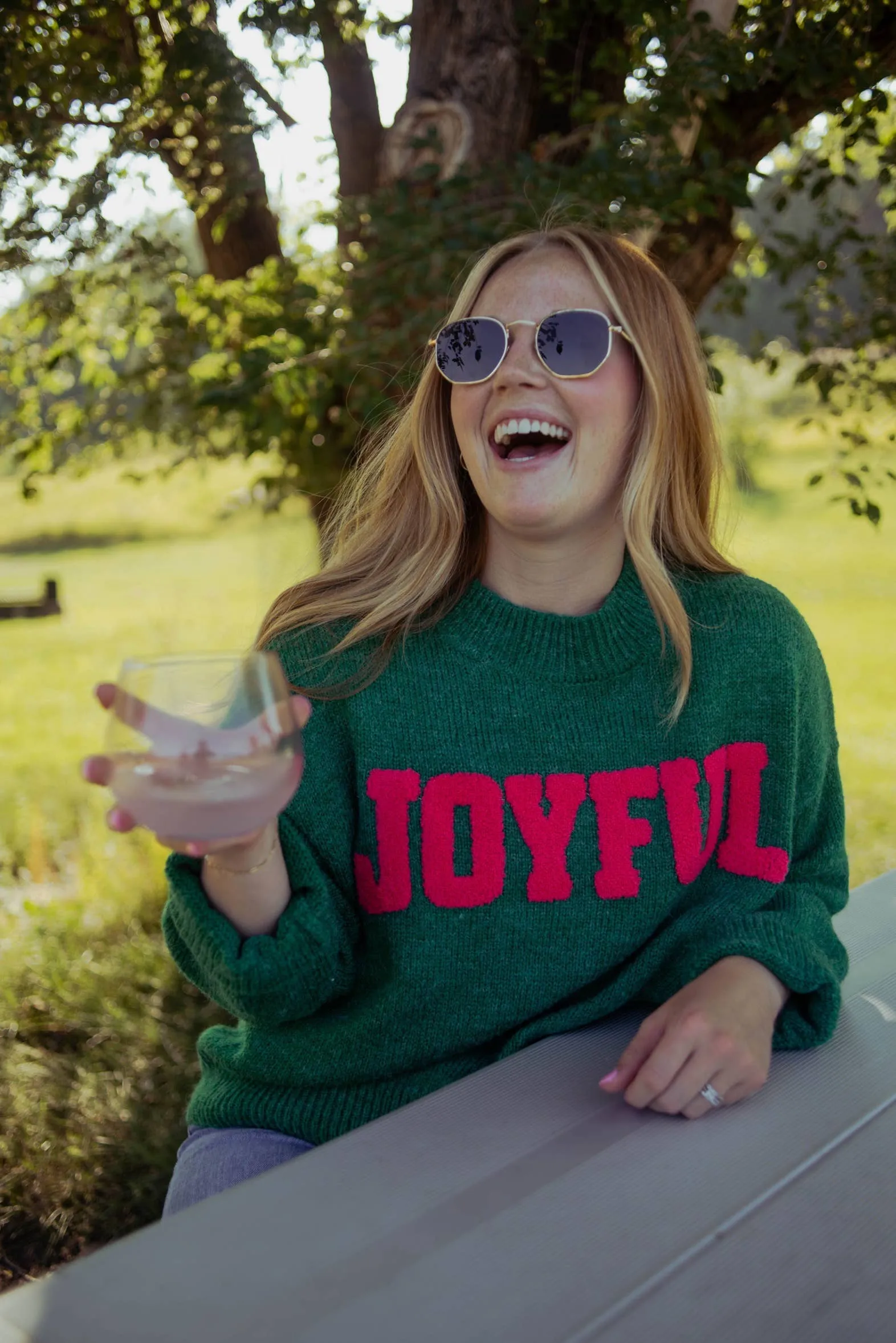 Joyful Turtleneck Sweater / L