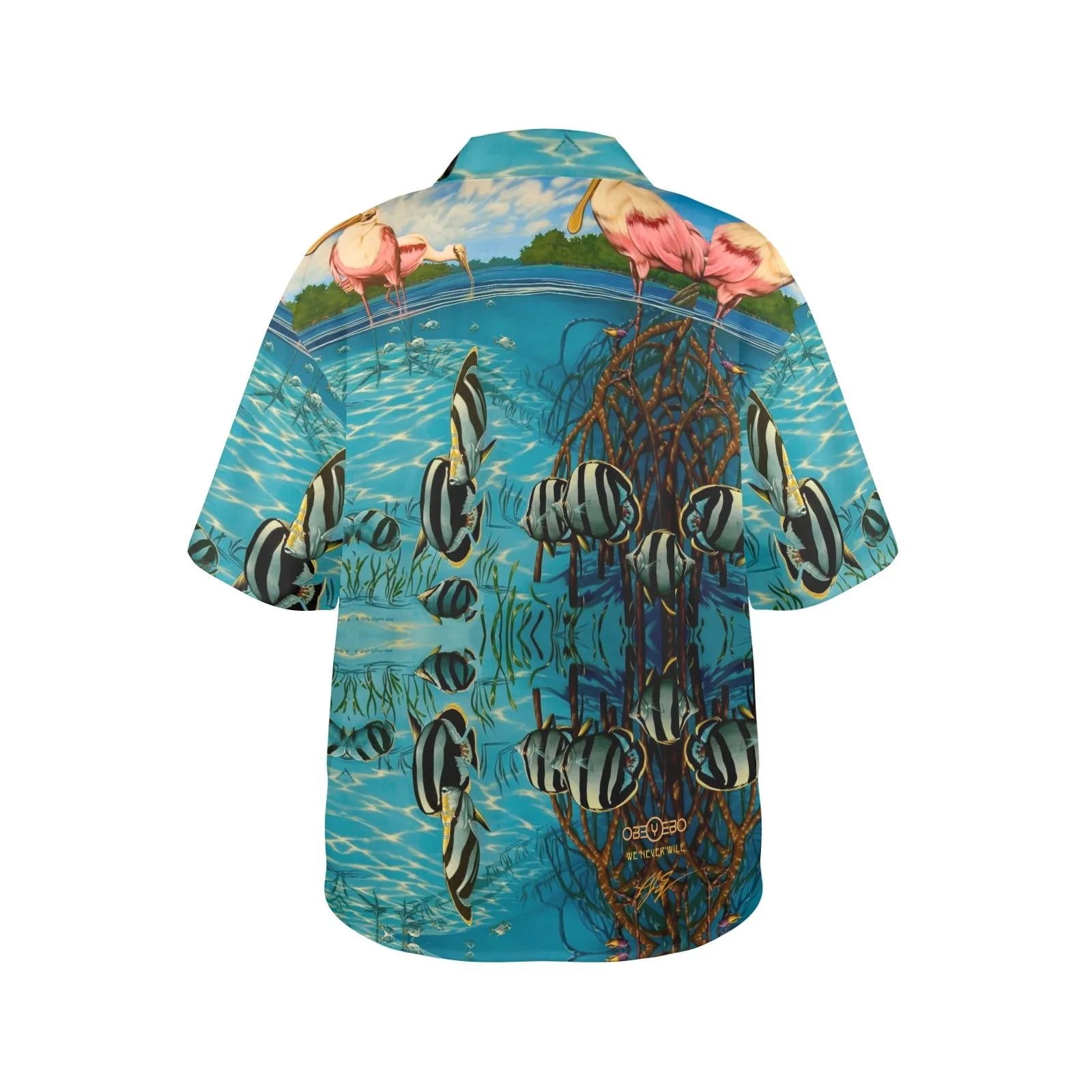 Key Largo Butterflies Women's Hawaiian Shirt