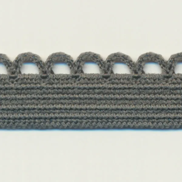 Knit Picot Stretch Tape #103 Smoke Gray