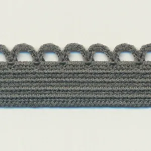 Knit Picot Stretch Tape #103 Smoke Gray