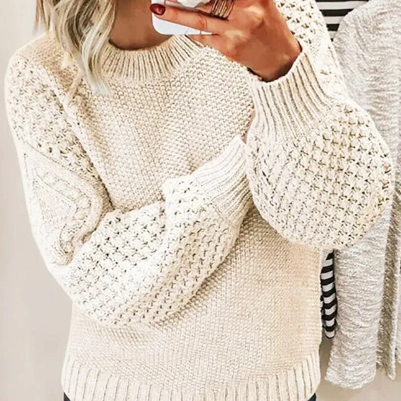 Knitted, fashionable and soft sweater