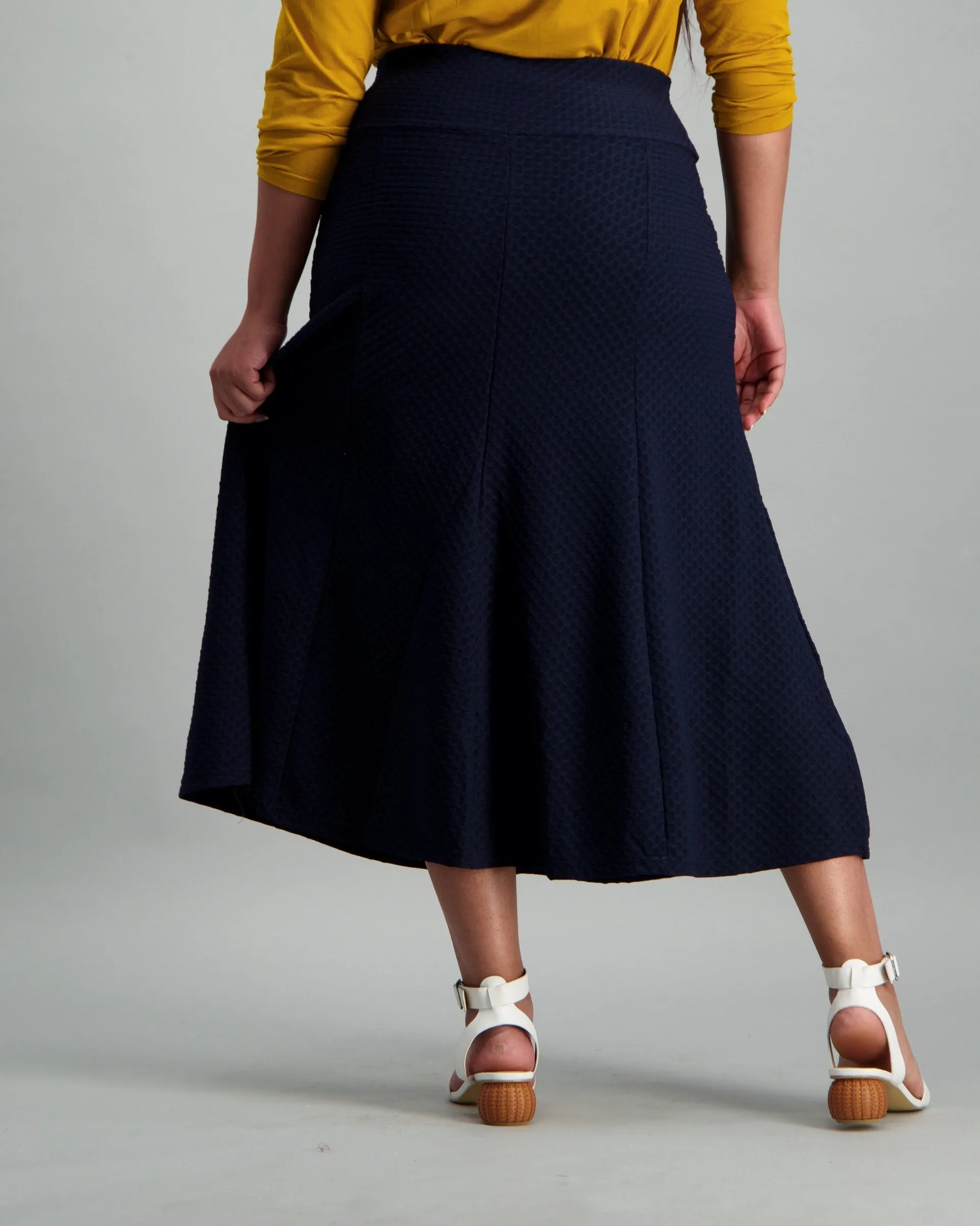Ladies-Pintuck Aline Skirt