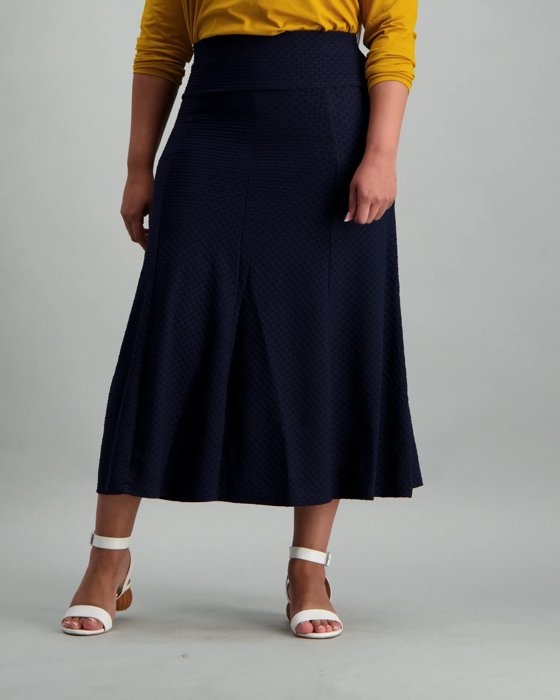 Ladies-Pintuck Aline Skirt