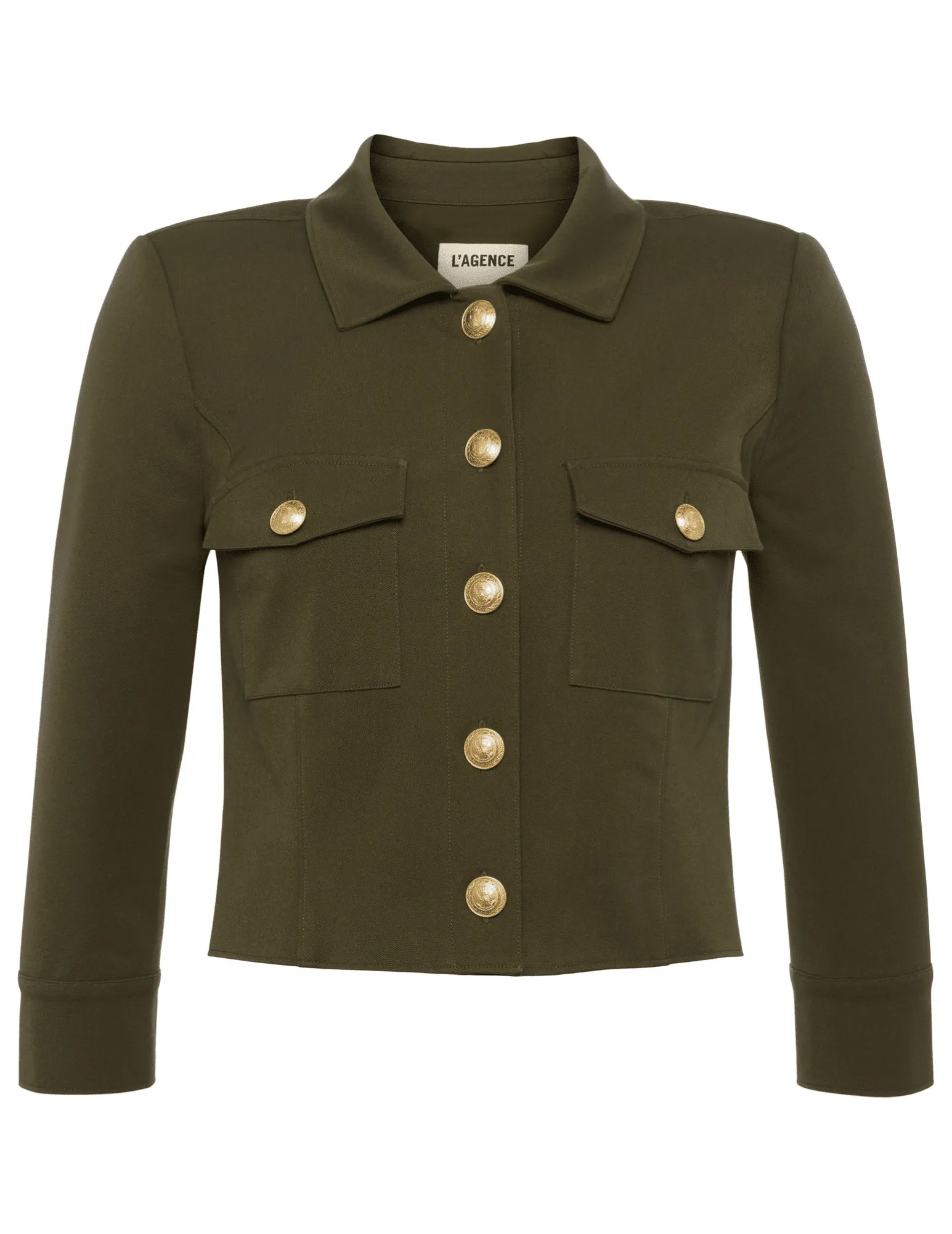 L'Agence Kumi Cropped Fitted Jacket