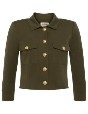 L'Agence Kumi Cropped Fitted Jacket