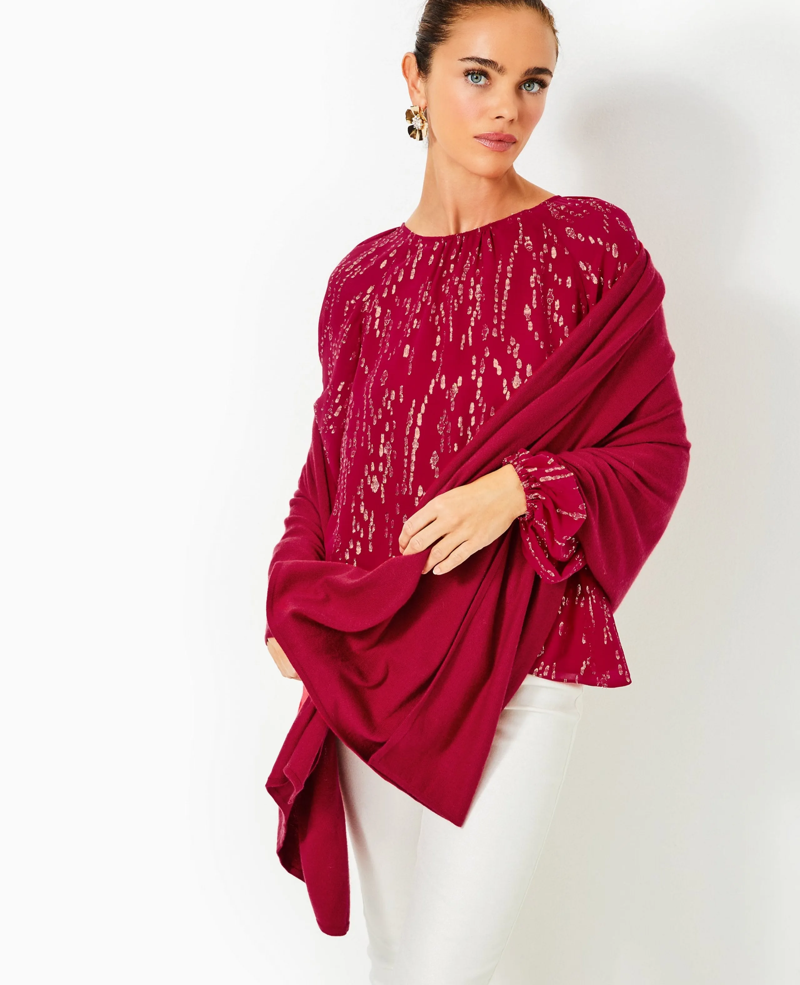 Lanelle Wrap - Malbec Red