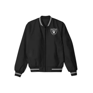 Las Vegas Raiders Lightweight Black Bomber Jacket – NFL Bomber Jacket - Clubs Varsity