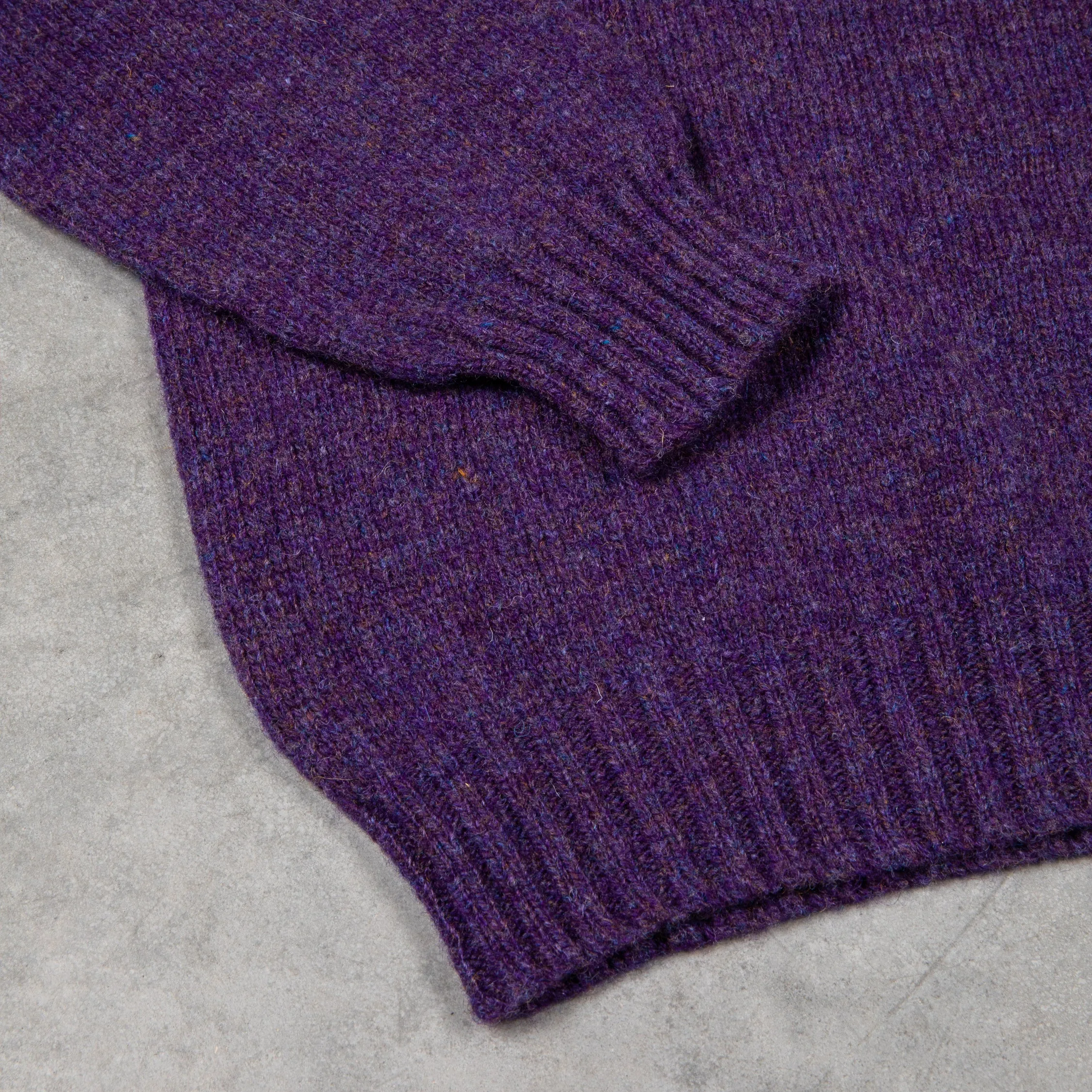 Laurence J. Smith Super Soft Seamless Crew Neck Pullover Royal Violet
