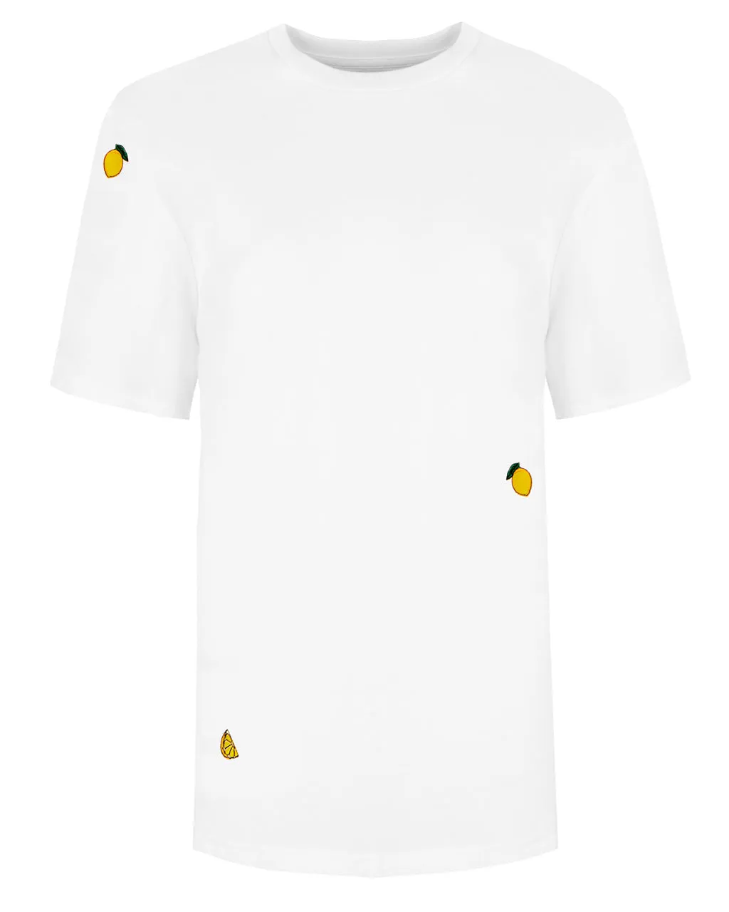 Lemon Embroidered Organic Cotton T-Shirt