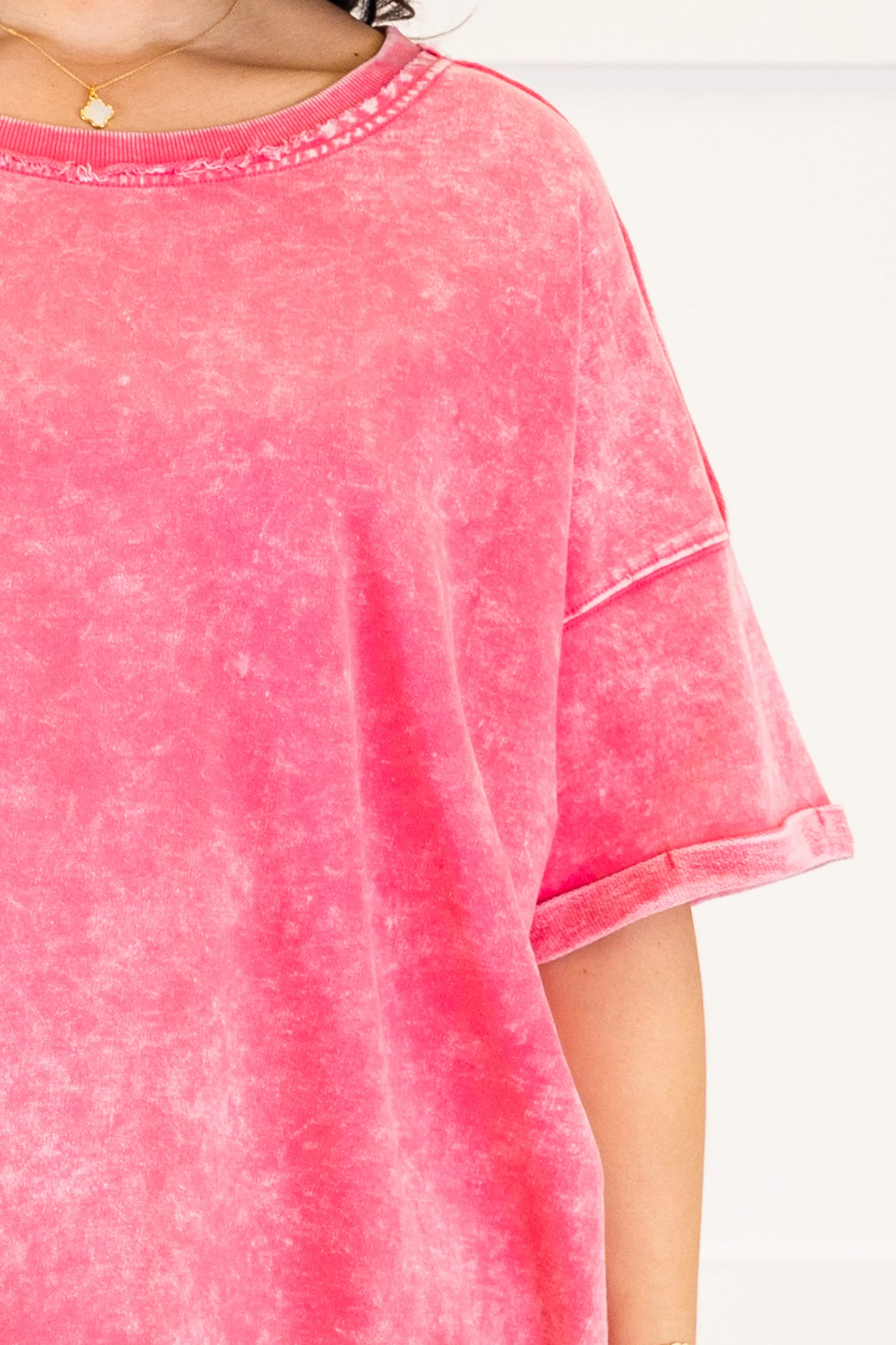 Let's Have Fun Top, Fuchsia