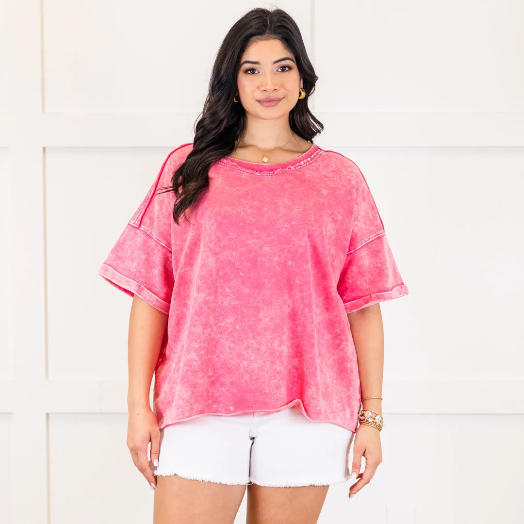 Let's Have Fun Top, Fuchsia