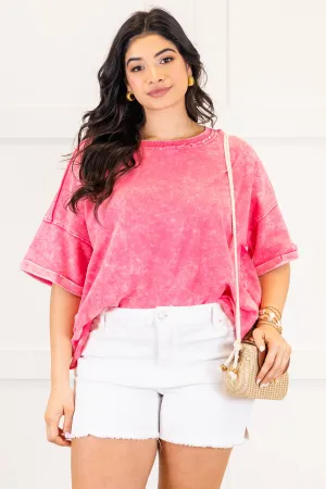 Let's Have Fun Top, Fuchsia