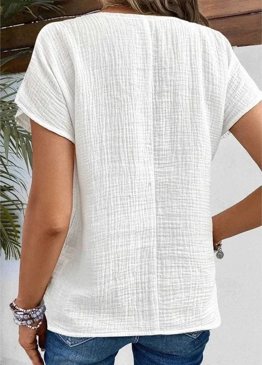 Lexy - Elegant Buttoned Top