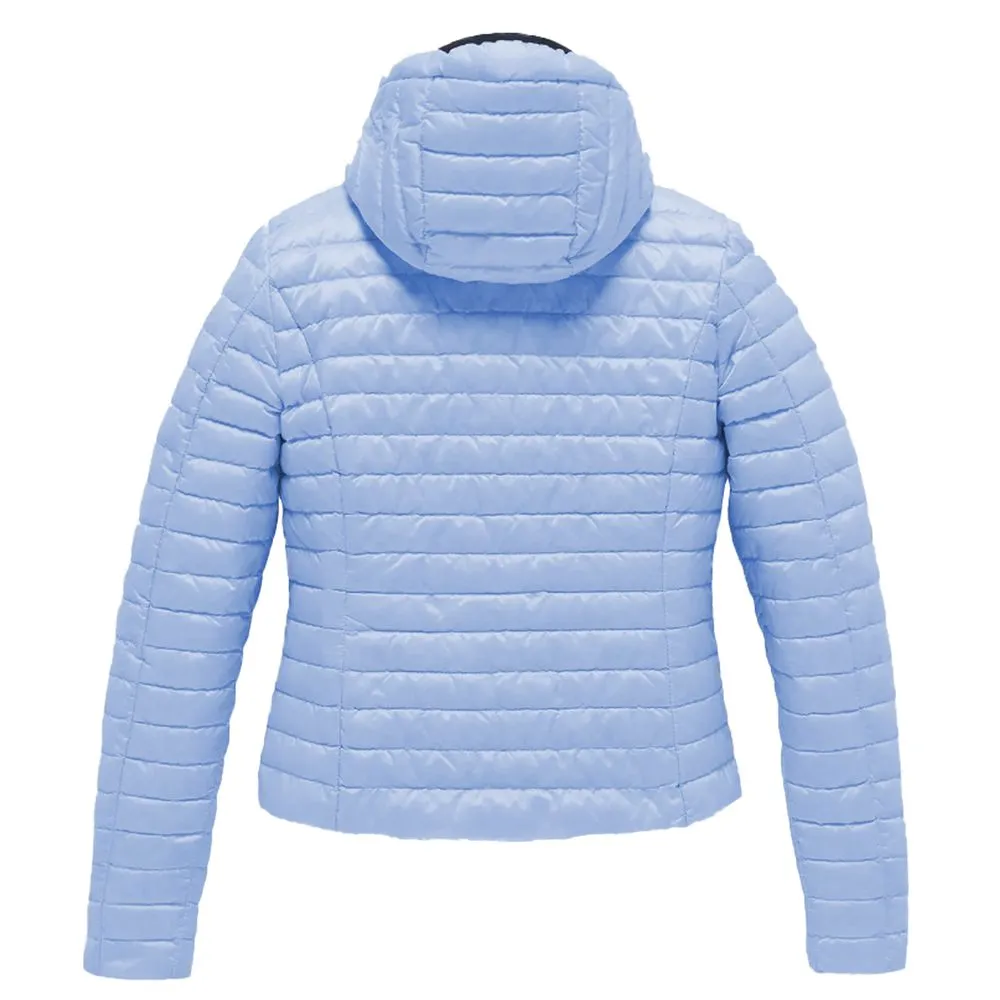 Light Blue Polyamide Jackets & Coat
