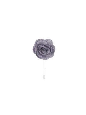 Lilac Textured Lapel Pin