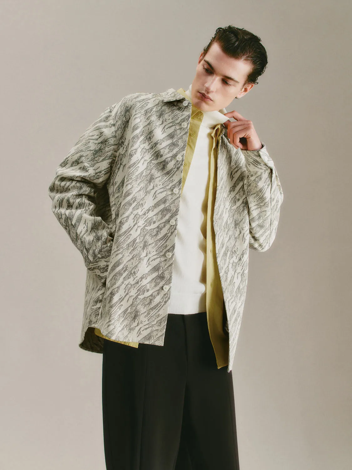 Loose Shirt Collar Jackets