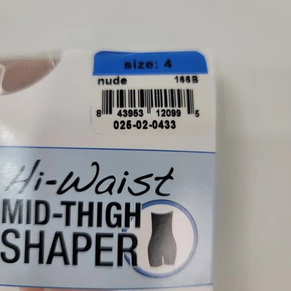 LOT OF 5 Spanx Assets Hi Waist Mid Thigh Shaper Size 4 Nude 5'4&quot;-6'0&quot;/180-220lbs