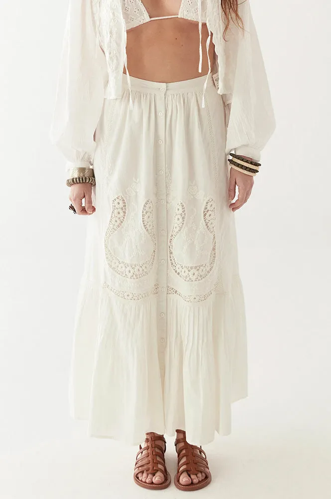 Maison Hotel Luisa Normandine White Lilly Skirt