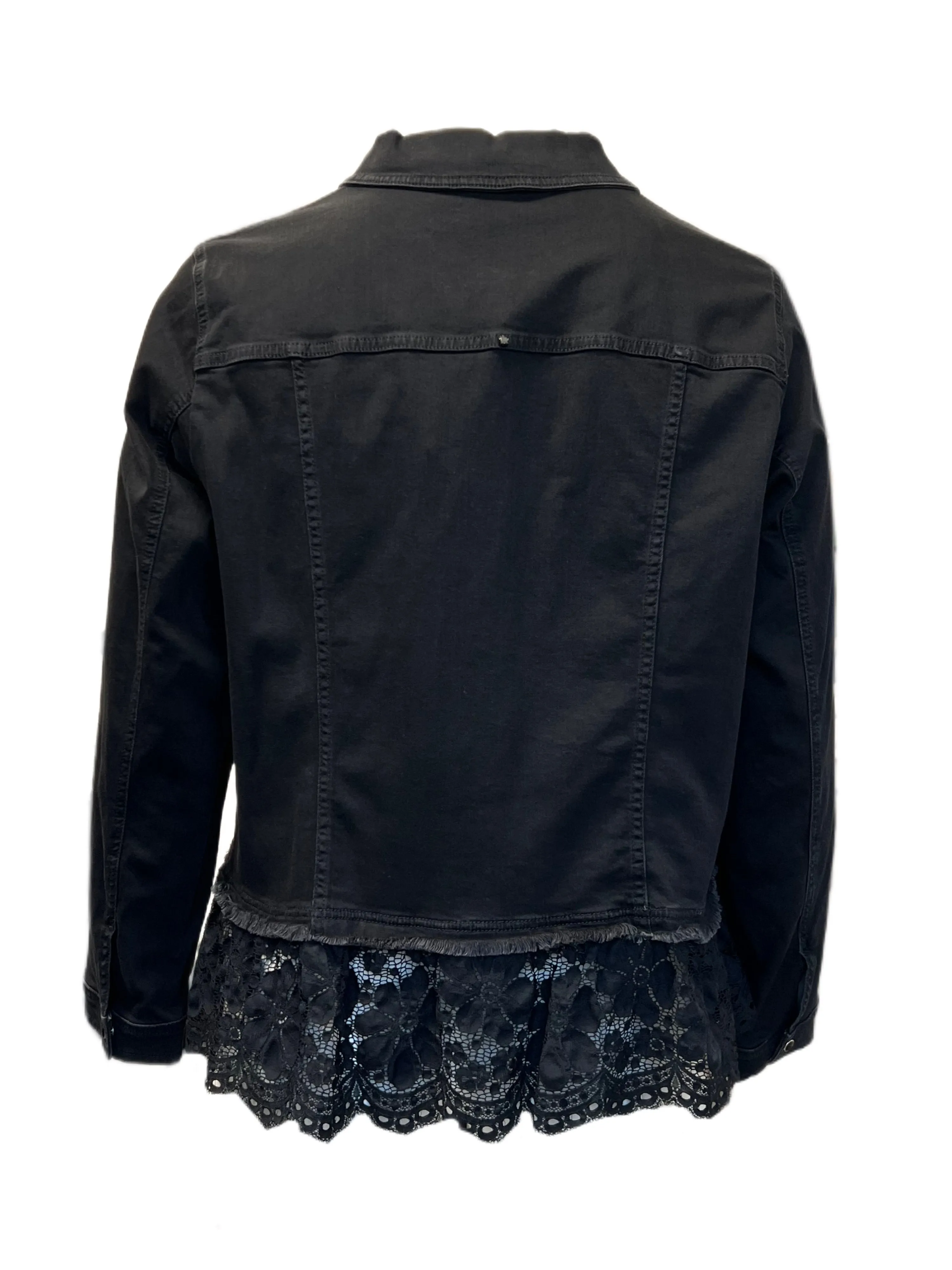 Marina Rinaldi Women's Black Camino Button Closure Jacket NWT