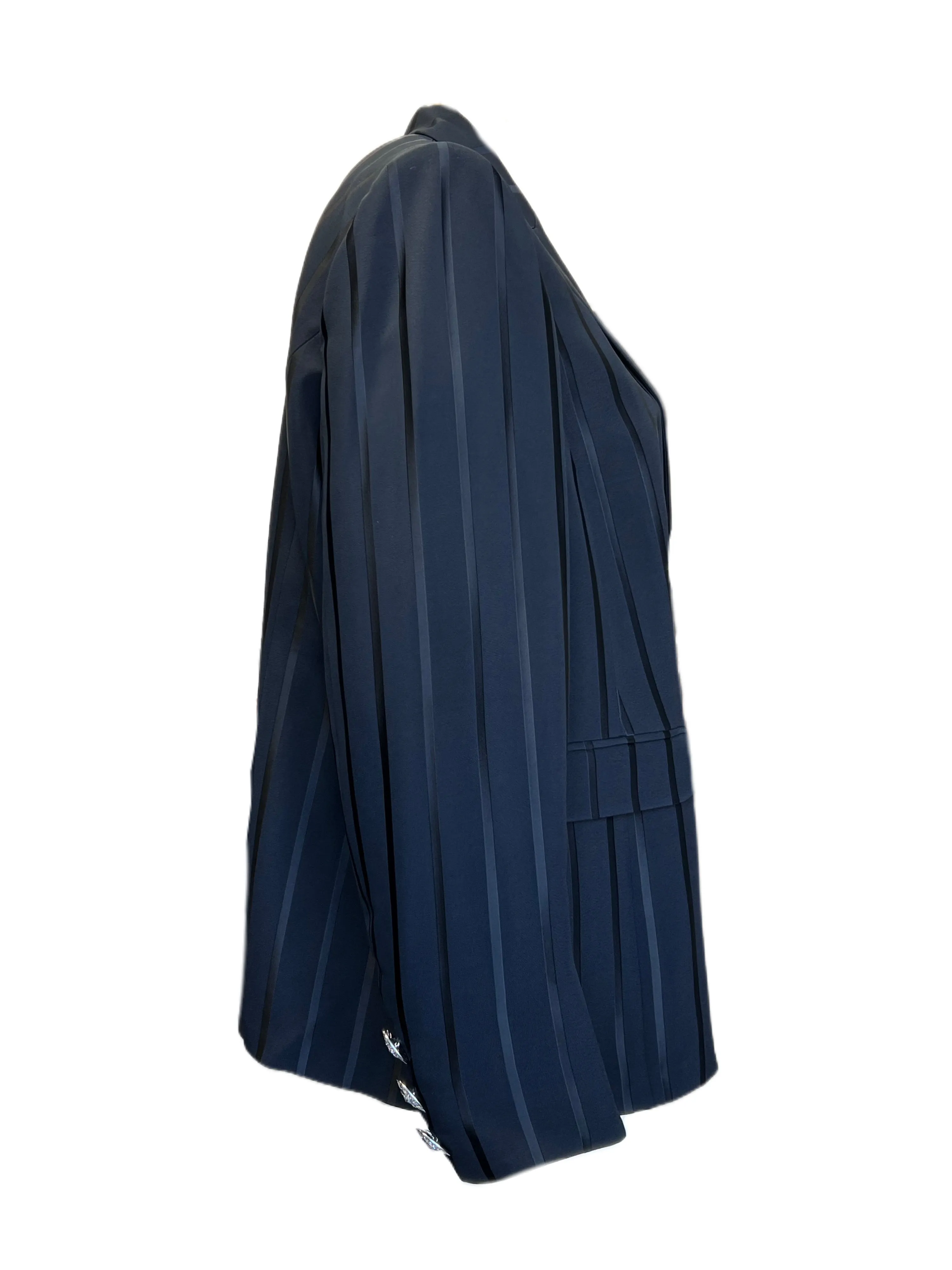 Marina Rinaldi Women's Black Casa Button Closure Jacket NWT