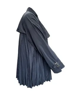Marina Rinaldi Women's Navy Tropea Button Closure Rain Coat NWT