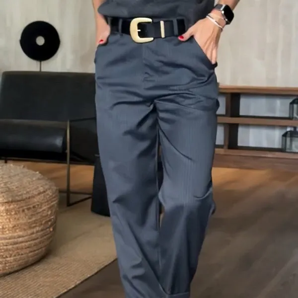 MATHILDA | STRIPES SUIT TROUSERS