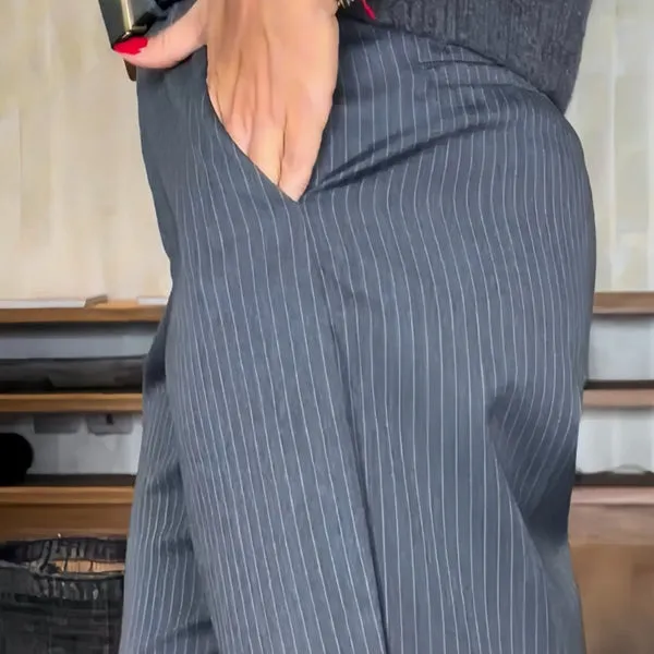 MATHILDA | STRIPES SUIT TROUSERS