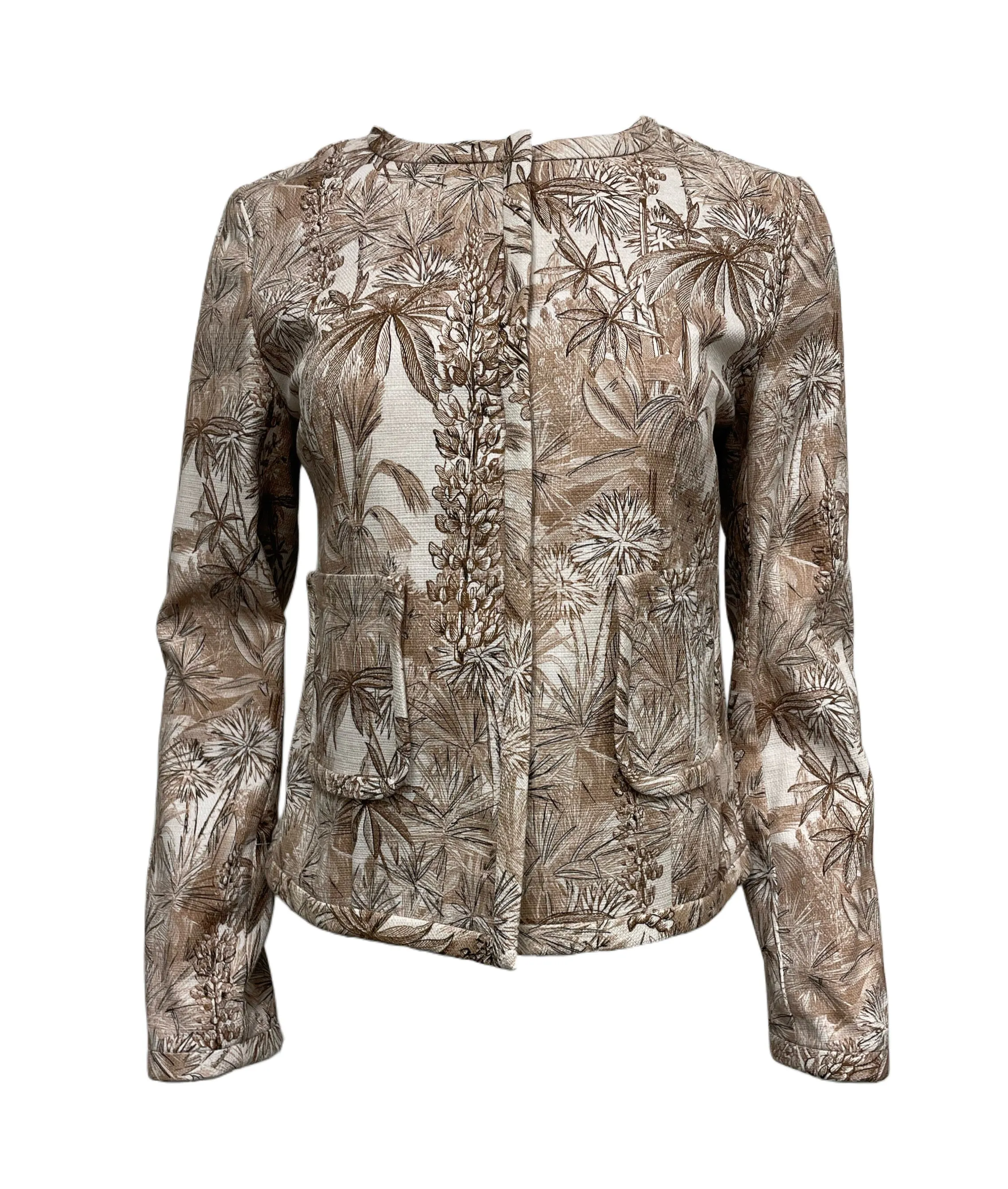 Max Mara Women's Pink Tibet Floral Pattern Jacket NWT