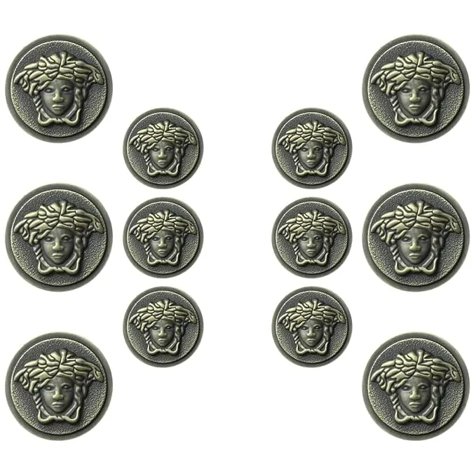 Medusa Metal Shank Buttons
