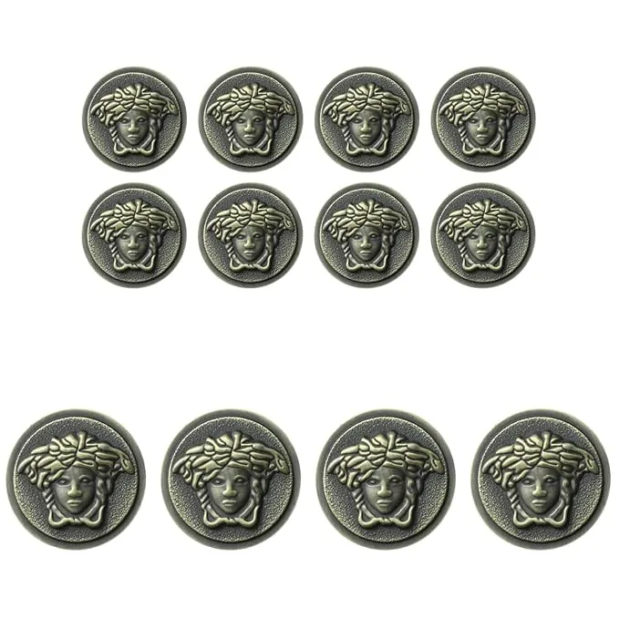 Medusa Metal Shank Buttons
