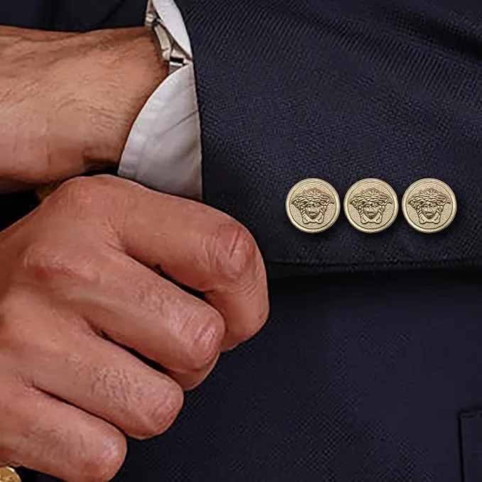 Medusa Metal Shank Buttons