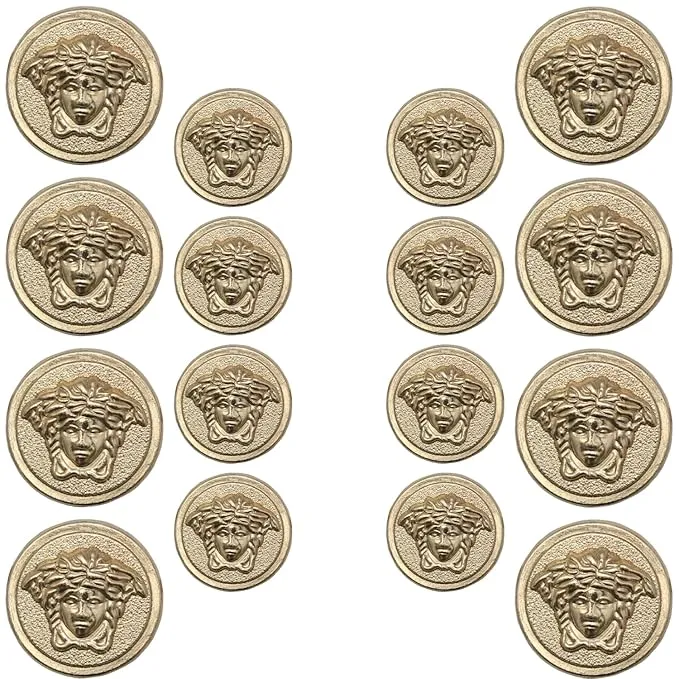 Medusa Metal Shank Buttons