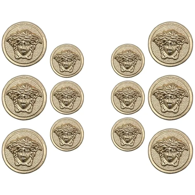 Medusa Metal Shank Buttons