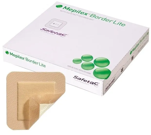 Mepilex Border Lite Dressings 10 cm x 10.5cm Adhesive Soft Silicone Foam