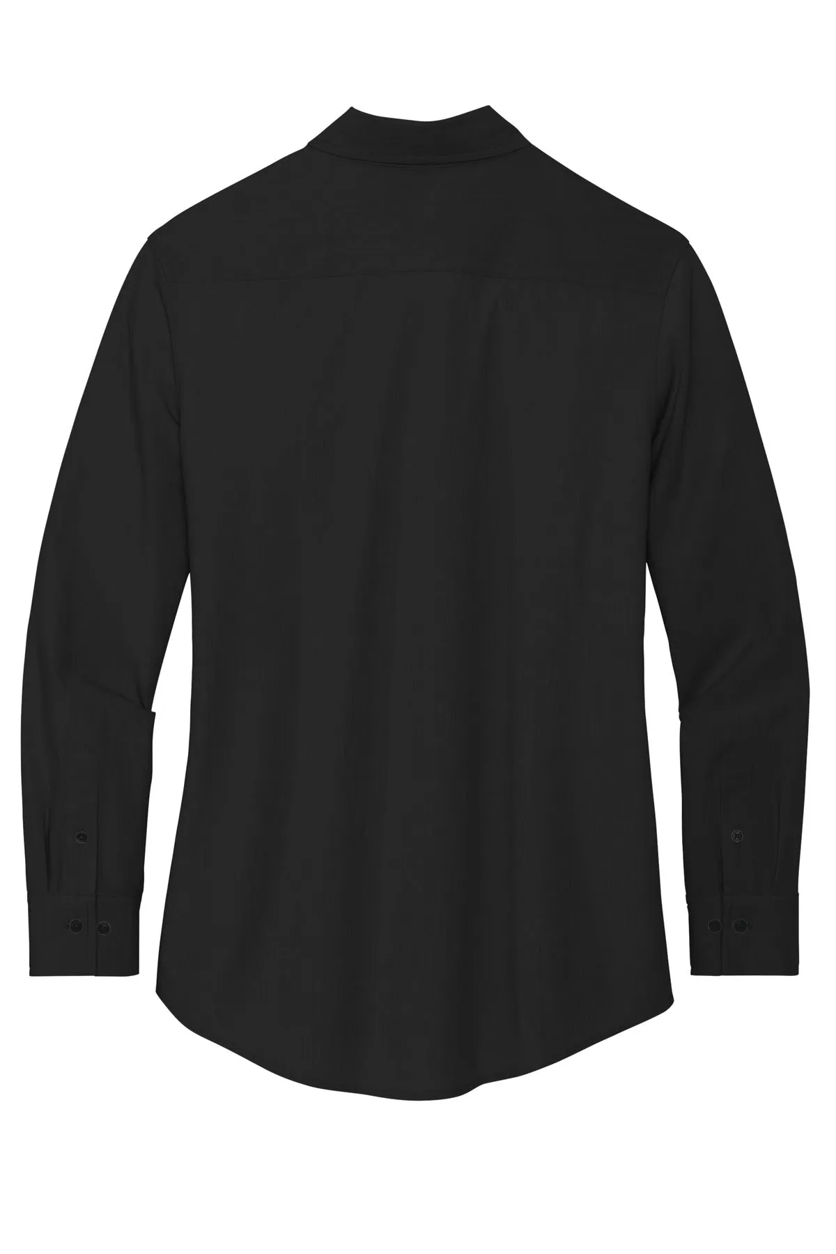 Mercer Mettle Women's Long Sleeve Stretch Woven Shirt MM2001 Deep Black