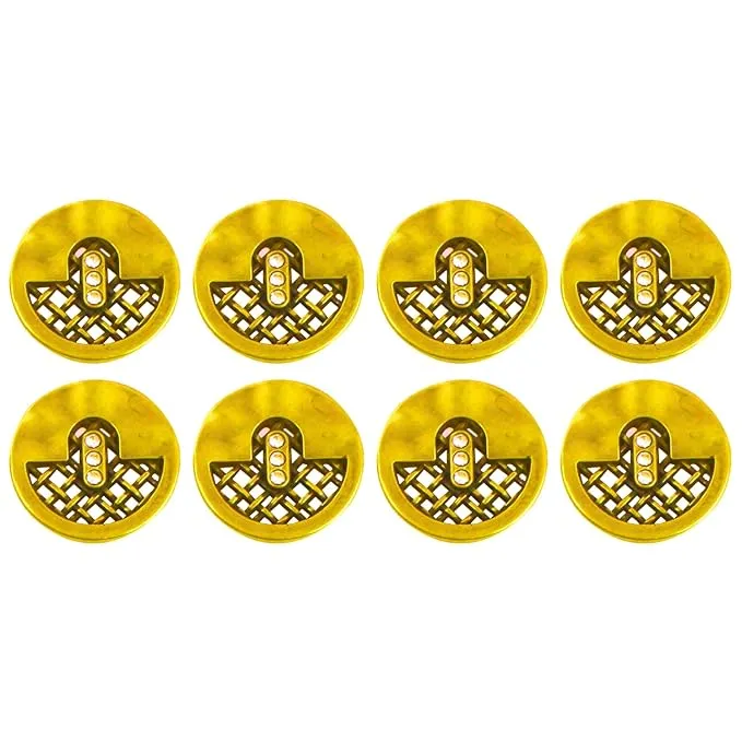 Metal Buttons Mesh Pattern