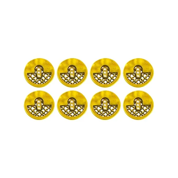 Metal Buttons Mesh Pattern