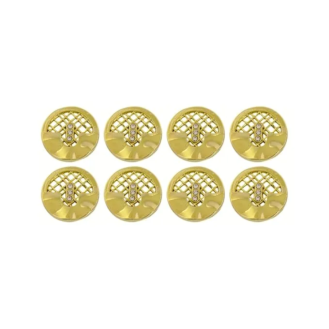 Metal Buttons Mesh Pattern