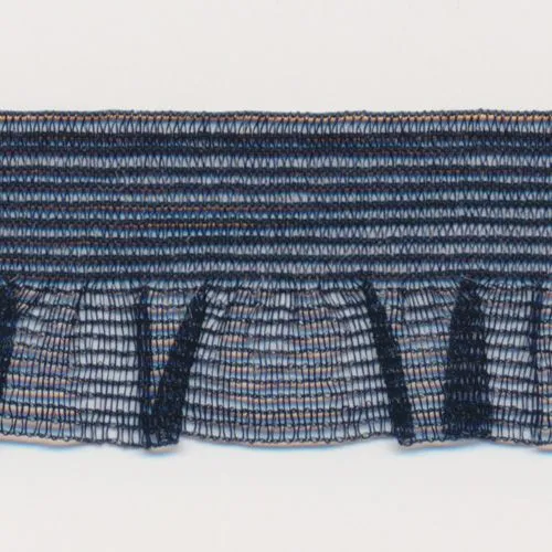 Mist Organdy Frill Stretch #47 Night Blue