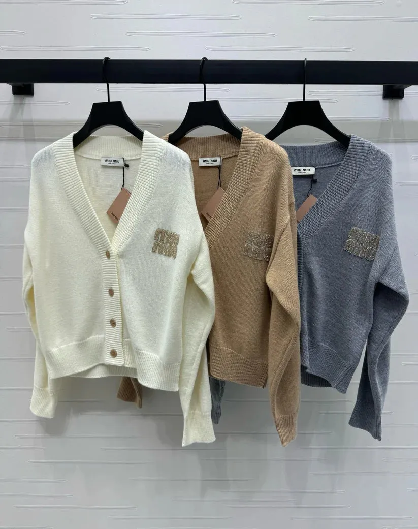 miu new sweater cardigan jacket