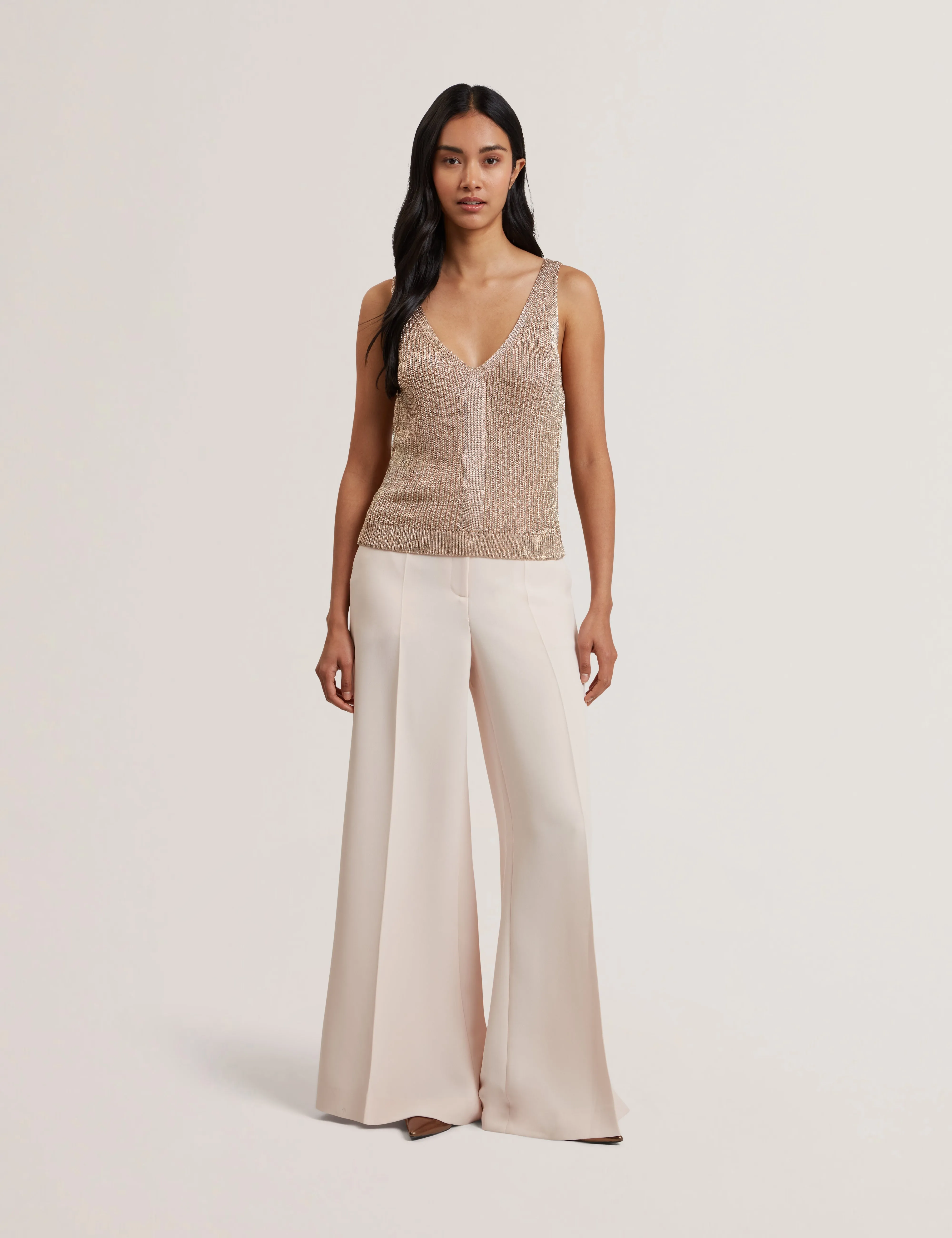 Myylie Chainmail Knitted Vest Gold