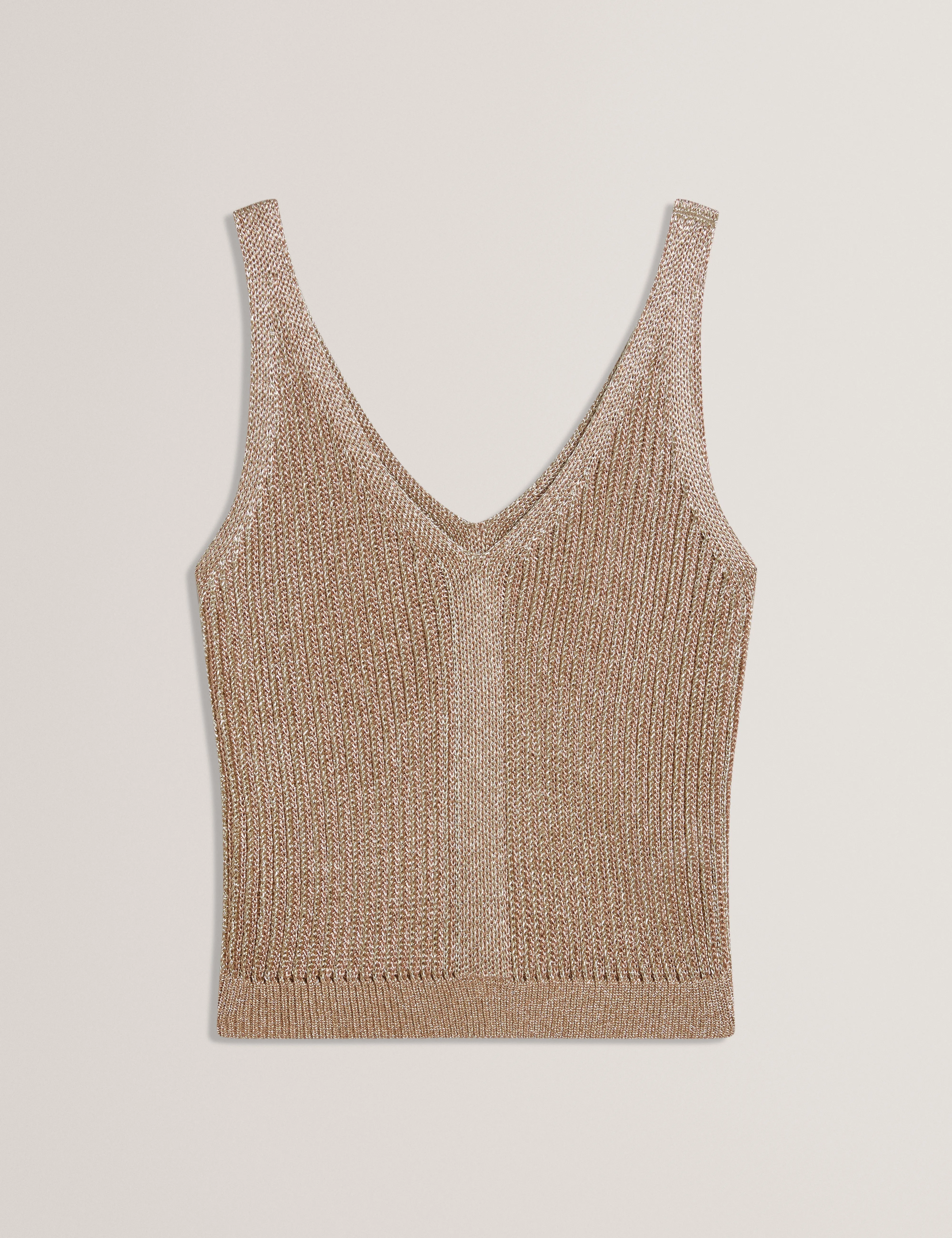 Myylie Chainmail Knitted Vest Gold