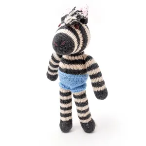 Naked Zebra Soft Toy