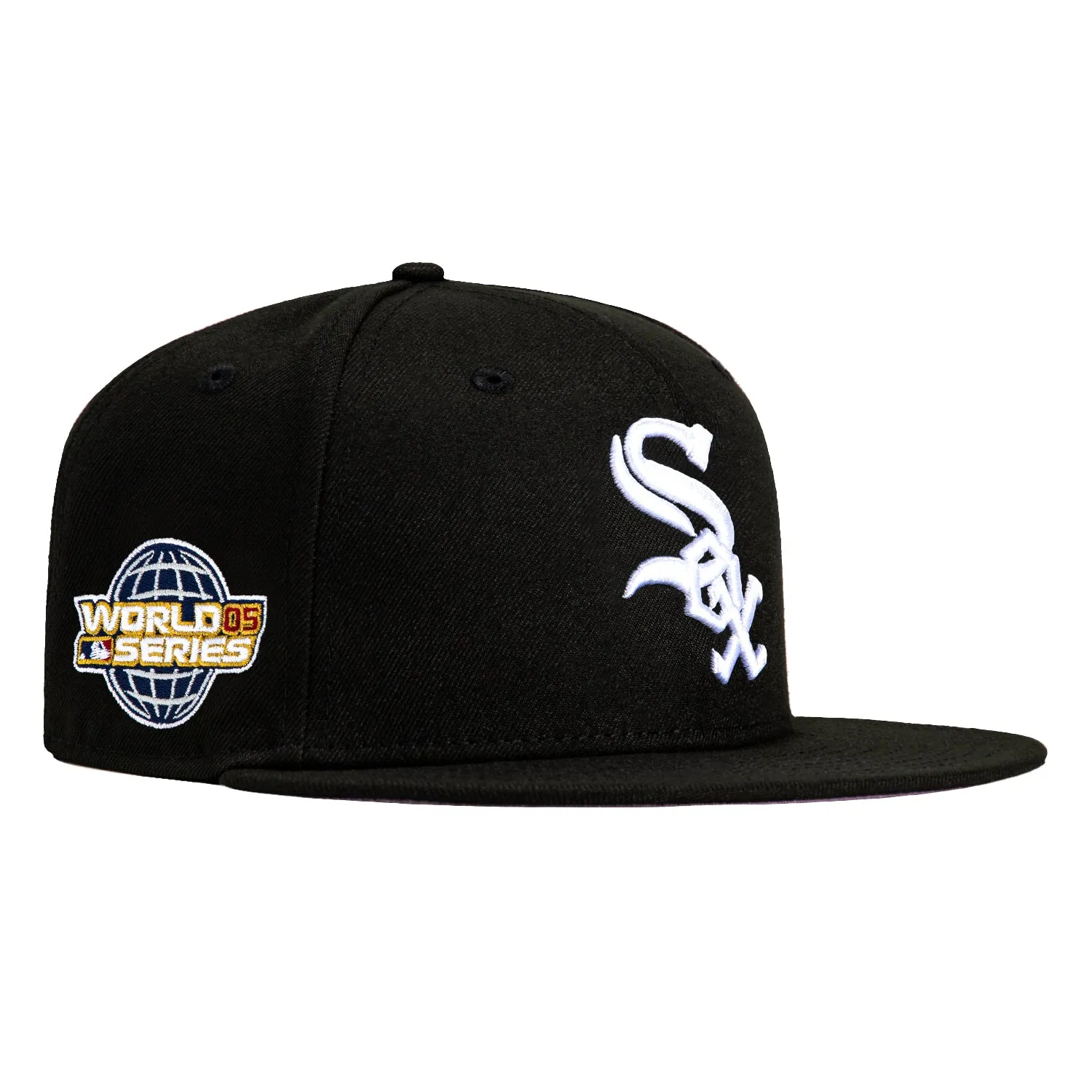 New Era 59Fifty Chicago White Sox 2005 World Series Patch Pink UV Hat -  Black