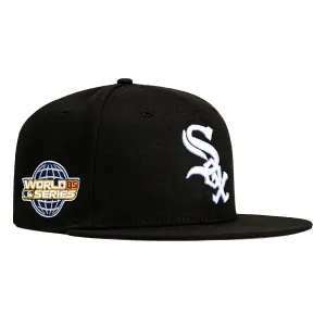 New Era 59Fifty Chicago White Sox 2005 World Series Patch Pink UV Hat -  Black