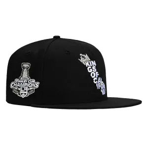 New Era 59Fifty Los Angeles Kings 2014 Stanley Cup Patch Kings of California Hat - Black