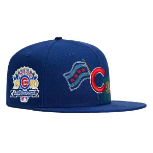New Era 59Fifty State Stitch Chicago Cubs 1990 All Star Game Patch Hat - Royal