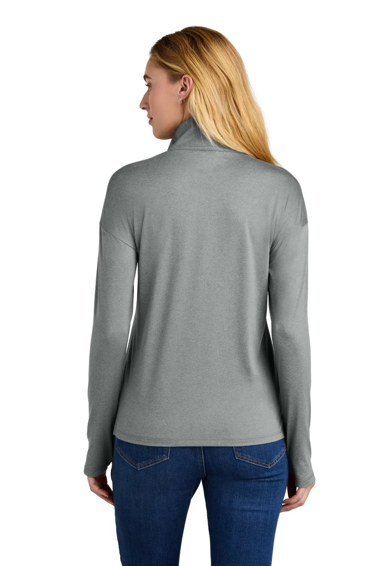 New Era Women's Power 1/2-Zip LNEA228 Shadow Grey Heather