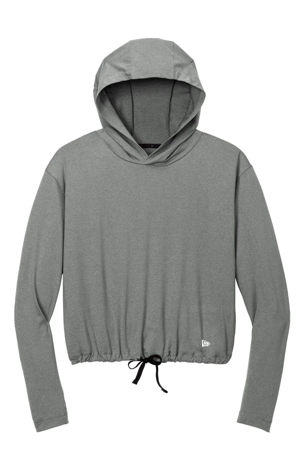 New Era Women's Power Long Sleeve Hoodie LNEA229 Shadow Grey Heather